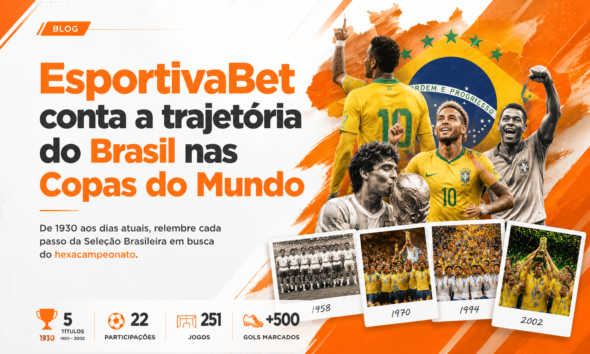 EsportivaBet conta a trajetória do Brasil nas Copas do Mundo